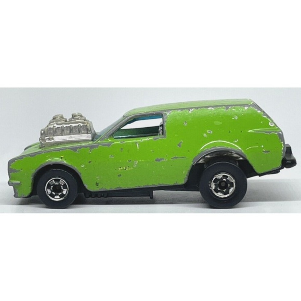 1978‎ Hot Wheels POISON Pinto Lime Green Die Cast Car Mattel Vintage